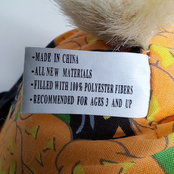 PUFFY Halloween Bear Plush Toy Cat PJs Bat Slippers Pumpkin Midwestern Home Prod - Picture 14 of 16